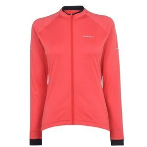Pinnacle Womens/Ladies Logo Long-Sleeved Cycling Jersey / Coral